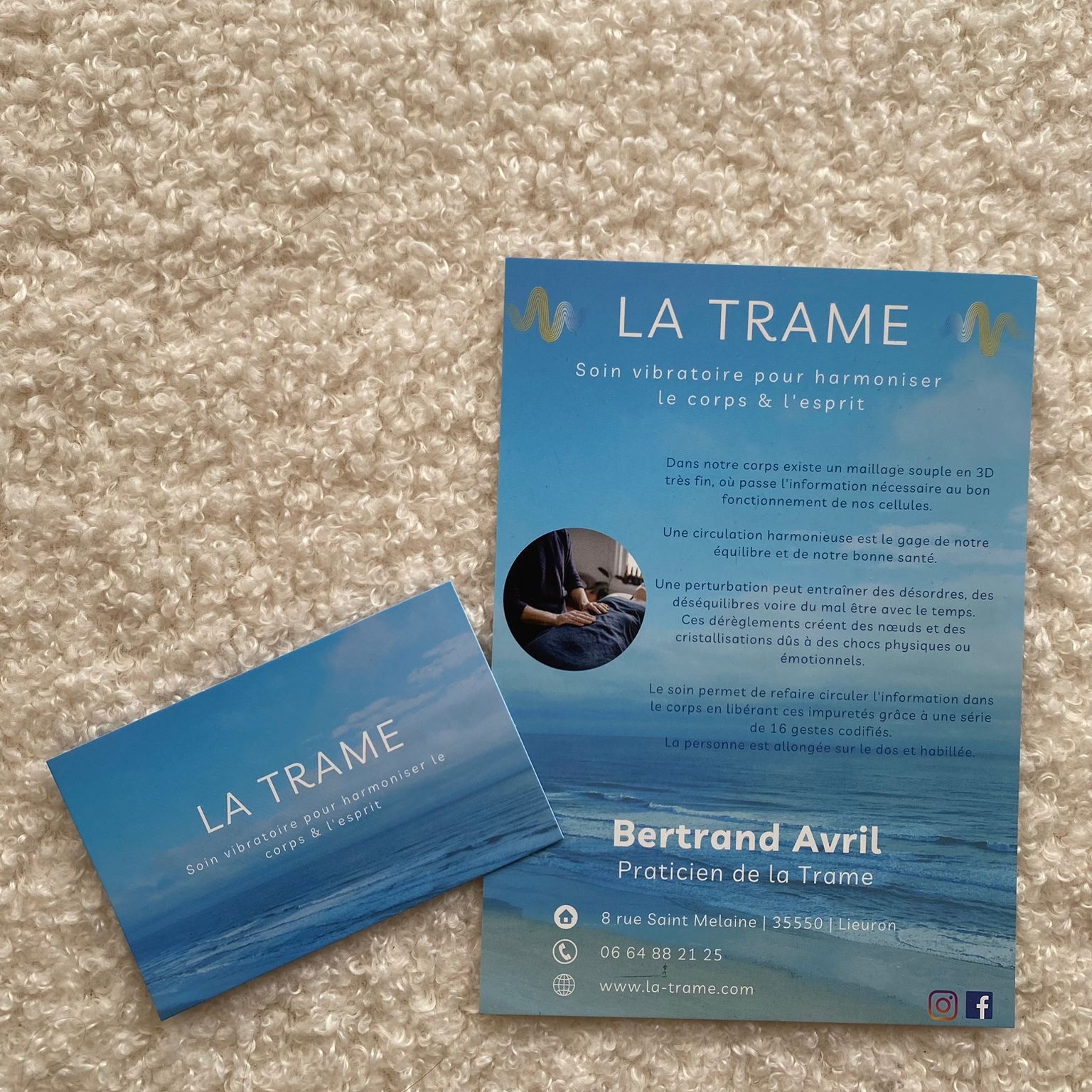 Flyers et présentation de la Trame